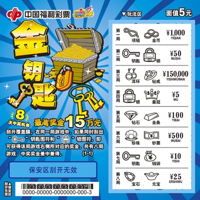 刮刮乐"金钥匙"助你开启大奖之门